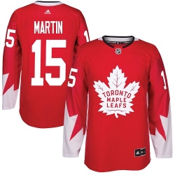 Maple Leafs #15 Matt Martin Red Alternate Stitched NHL Jersey Maple Leafs #15 Matt Martin Red Alternate Stitched NHL Jersey