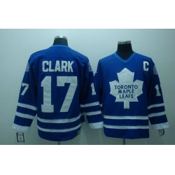 Maple Leafs #17 Wendel Clark Stitched Blue CCM Throwback NHL Jersey Maple Leafs #17 Wendel Clark Stitched Blue CCM Throwback NHL Jersey