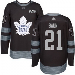 Maple Leafs #21 Bobby Baun Black 1917 2017 100th Anniversary Stitched NHL Jersey Maple Leafs #21 Bobby Baun Black 1917 2017 100th Anniversary Stitched NHL Jersey