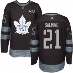 Maple Leafs #21 Borje Salming Black 1917 2017 100th Anniversary Stitched NHL Jersey Maple Leafs #21 Borje Salming Black 1917 2017 100th Anniversary Stitched NHL Jersey