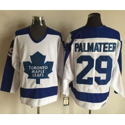 Maple Leafs #29 Mike Palmateer WhiteBlue CCM Throwback Stitched NHL Jersey Maple Leafs #29 Mike Palmateer WhiteBlue CCM Throwback Stitched NHL Jersey