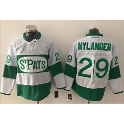 Maple Leafs #29 William Nylander White Green St. Patrick's Day Stitched NHL Jersey Maple Leafs #29 William Nylander White Green St. Patrick's Day Stitched NHL Jersey