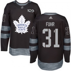 Maple Leafs #31 Grant Fuhr Black 1917 2017 100th Anniversary Stitched NHL Jersey Maple Leafs #31 Grant Fuhr Black 1917 2017 100th Anniversary Stitched NHL Jersey