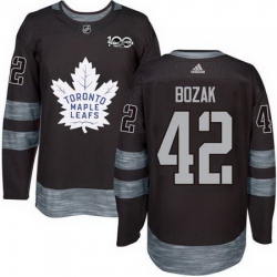 Maple Leafs #42 Tyler Bozak Black 1917 2017 100th Anniversary Stitched NHL Jersey Maple Leafs #42 Tyler Bozak Black 1917 2017 100th Anniversary Stitched NHL Jersey