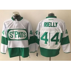 Maple Leafs #44 Morgan Rielly White Green St. Patrick's Day Stitched NHL Jersey Maple Leafs #44 Morgan Rielly White Green St. Patrick's Day Stitched NHL Jersey