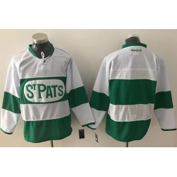 Maple Leafs Blank White Green St. Patrick's Day Stitched NHL Jersey Maple Leafs Blank White Green St. Patrick's Day Stitched NHL Jersey