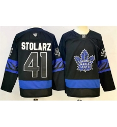 Men Toronto Maple Leafs  41 Anthony Stolarz Fanatics Black Alternate Reversible Next Gen Jersey