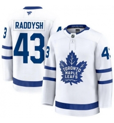 Men Toronto Maple Leafs 43 Darren Raddysh Fanatics Away White Premium Jersey Men Toronto Maple Leafs 43 Darren Raddysh Fanatics Away White Premium Jersey