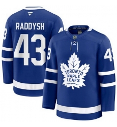 Men Toronto Maple Leafs  43 Darren Raddysh Fanatics Home Blue Premium Jersey