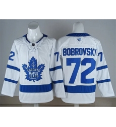 Men Toronto Maple Leafs  72 Sergei Bobrovsky Fanatics Away White Premium Jersey