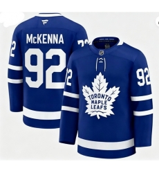 Men Toronto Maple Leafs #92 Gavin McKENNA Fanatics Home Blue Stitched Hockey Jersey Men Toronto Maple Leafs #92 Gavin McKENNA Fanatics Home Blue Stitched Hockey Jersey