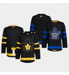 Men Toronto Maple Leafs Black Blank Alternate Premier Breakaway Reversible Stitched jersey