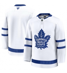 Men Toronto Maple Leafs Blank White 2024 25 Away Stitched Hockey Jersey