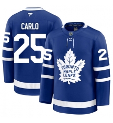 Men Toronto Maple Leafs Brandon Carlo 25 Fanatics Home Blue Premium Stitched Hockey Jersey