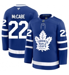 Men Toronto Maple Leafs Jake McCabe 22 Fanatics Home Blue Premium Stitched Hockey Jersey