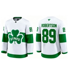 Men Toronto Maple Leafs Nicholas Robertson 89 White St Patricks Authentic Jersey