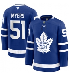 Men Toronto Maple Leafs Philippe Myers 51 Fanatics Home Blue Premium Stitched Hockey Jersey