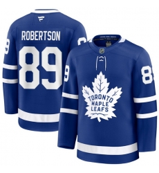 Men Toronto Maple Leafs Robertson Nicholas 89 Fanatics Home Blue Premium Stitched Hockey Jersey