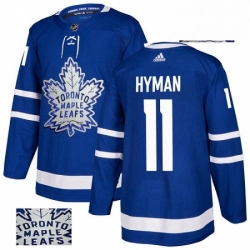 Mens Adidas Toronto Maple Leafs 11 Zach Hyman Authentic Royal Blue Fashion Gold NHL Jersey  Mens Adidas Toronto Maple Leafs 11 Zach Hyman Authentic Royal Blue Fashion Gold NHL Jersey