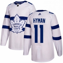 Mens Adidas Toronto Maple Leafs 11 Zach Hyman Authentic White 2018 Stadium Series NHL Jersey  Mens Adidas Toronto Maple Leafs 11 Zach Hyman Authentic White 2018 Stadium Series NHL Jersey