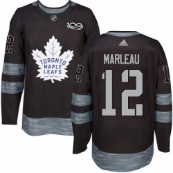 Mens Adidas Toronto Maple Leafs 12 Patrick Marleau Authentic Black 1917 2017 100th Anniversary NHL Jersey  Mens Adidas Toronto Maple Leafs 12 Patrick Marleau Authentic Black 1917 2017 100th Anniversary NHL Jersey