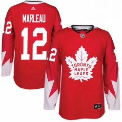 Mens Adidas Toronto Maple Leafs 12 Patrick Marleau Authentic Red Alternate NHL Jersey  Mens Adidas Toronto Maple Leafs 12 Patrick Marleau Authentic Red Alternate NHL Jersey