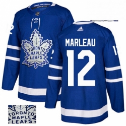 Mens Adidas Toronto Maple Leafs 12 Patrick Marleau Authentic Royal Blue Fashion Gold NHL Jersey  Mens Adidas Toronto Maple Leafs 12 Patrick Marleau Authentic Royal Blue Fashion Gold NHL Jersey