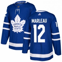 Mens Adidas Toronto Maple Leafs 12 Patrick Marleau Authentic Royal Blue Home NHL Jersey  Mens Adidas Toronto Maple Leafs 12 Patrick Marleau Authentic Royal Blue Home NHL Jersey