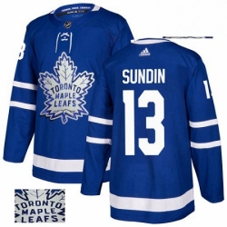 Mens Adidas Toronto Maple Leafs 13 Mats Sundin Authentic Royal Blue Fashion Gold NHL Jersey  Mens Adidas Toronto Maple Leafs 13 Mats Sundin Authentic Royal Blue Fashion Gold NHL Jersey