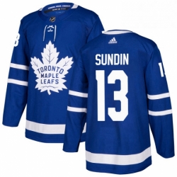 Mens Adidas Toronto Maple Leafs 13 Mats Sundin Authentic Royal Blue Home NHL Jersey  Mens Adidas Toronto Maple Leafs 13 Mats Sundin Authentic Royal Blue Home NHL Jersey