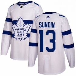 Mens Adidas Toronto Maple Leafs 13 Mats Sundin Authentic White 2018 Stadium Series NHL Jersey  Mens Adidas Toronto Maple Leafs 13 Mats Sundin Authentic White 2018 Stadium Series NHL Jersey