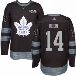 Mens Adidas Toronto Maple Leafs 14 Dave Keon Authentic Black 1917 2017 100th Anniversary NHL Jersey  Mens Adidas Toronto Maple Leafs 14 Dave Keon Authentic Black 1917 2017 100th Anniversary NHL Jersey