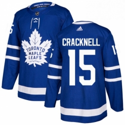Mens Adidas Toronto Maple Leafs 15 Adam Cracknell Authentic Royal Blue Home NHL Jersey  Mens Adidas Toronto Maple Leafs 15 Adam Cracknell Authentic Royal Blue Home NHL Jersey