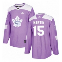 Mens Adidas Toronto Maple Leafs 15 Matt Martin Authentic Purple Fights Cancer Practice NHL Jersey  Mens Adidas Toronto Maple Leafs 15 Matt Martin Authentic Purple Fights Cancer Practice NHL Jersey