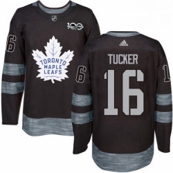 Mens Adidas Toronto Maple Leafs 16 Darcy Tucker Authentic Black 1917 2017 100th Anniversary NHL Jersey  Mens Adidas Toronto Maple Leafs 16 Darcy Tucker Authentic Black 1917 2017 100th Anniversary NHL Jersey