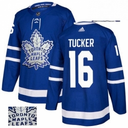 Mens Adidas Toronto Maple Leafs 16 Darcy Tucker Authentic Royal Blue Fashion Gold NHL Jersey  Mens Adidas Toronto Maple Leafs 16 Darcy Tucker Authentic Royal Blue Fashion Gold NHL Jersey