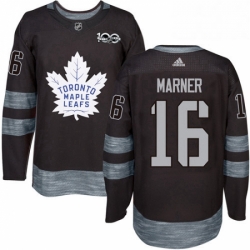 Mens Adidas Toronto Maple Leafs 16 Mitchell Marner Authentic Black 1917 2017 100th Anniversary NHL Jersey  Mens Adidas Toronto Maple Leafs 16 Mitchell Marner Authentic Black 1917 2017 100th Anniversary NHL Jersey