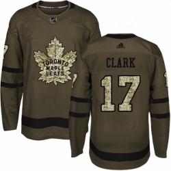 Mens Adidas Toronto Maple Leafs 17 Wendel Clark Authentic Green Salute to Service NHL Jersey  Mens Adidas Toronto Maple Leafs 17 Wendel Clark Authentic Green Salute to Service NHL Jersey