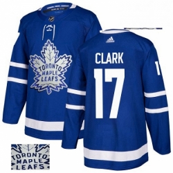 Mens Adidas Toronto Maple Leafs 17 Wendel Clark Authentic Royal Blue Fashion Gold NHL Jersey  Mens Adidas Toronto Maple Leafs 17 Wendel Clark Authentic Royal Blue Fashion Gold NHL Jersey