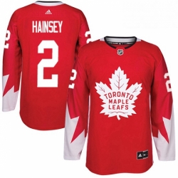 Mens Adidas Toronto Maple Leafs 2 Ron Hainsey Authentic Red Alternate NHL Jersey  Mens Adidas Toronto Maple Leafs 2 Ron Hainsey Authentic Red Alternate NHL Jersey