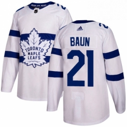 Mens Adidas Toronto Maple Leafs 21 Bobby Baun Authentic White 2018 Stadium Series NHL Jersey  Mens Adidas Toronto Maple Leafs 21 Bobby Baun Authentic White 2018 Stadium Series NHL Jersey