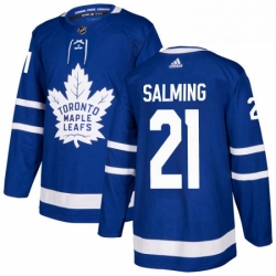Mens Adidas Toronto Maple Leafs 21 Borje Salming Premier Royal Blue Home NHL Jersey  Mens Adidas Toronto Maple Leafs 21 Borje Salming Premier Royal Blue Home NHL Jersey