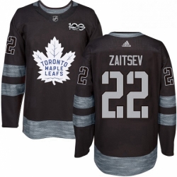 Mens Adidas Toronto Maple Leafs 22 Nikita Zaitsev Authentic Black 1917 2017 100th Anniversary NHL Jersey  Mens Adidas Toronto Maple Leafs 22 Nikita Zaitsev Authentic Black 1917 2017 100th Anniversary NHL Jersey