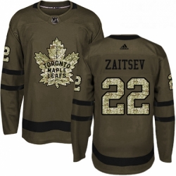 Mens Adidas Toronto Maple Leafs 22 Nikita Zaitsev Authentic Green Salute to Service NHL Jersey  Mens Adidas Toronto Maple Leafs 22 Nikita Zaitsev Authentic Green Salute to Service NHL Jersey