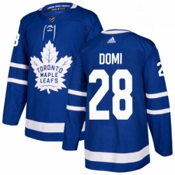 Mens Adidas Toronto Maple Leafs 28 Tie Domi Premier Royal Blue Home NHL Jersey  Mens Adidas Toronto Maple Leafs 28 Tie Domi Premier Royal Blue Home NHL Jersey