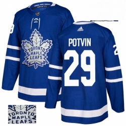 Mens Adidas Toronto Maple Leafs 29 Felix Potvin Authentic Royal Blue Fashion Gold NHL Jersey  Mens Adidas Toronto Maple Leafs 29 Felix Potvin Authentic Royal Blue Fashion Gold NHL Jersey