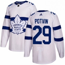 Mens Adidas Toronto Maple Leafs 29 Felix Potvin Authentic White 2018 Stadium Series NHL Jersey  Mens Adidas Toronto Maple Leafs 29 Felix Potvin Authentic White 2018 Stadium Series NHL Jersey