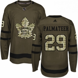 Mens Adidas Toronto Maple Leafs 29 Mike Palmateer Authentic Green Salute to Service NHL Jersey  Mens Adidas Toronto Maple Leafs 29 Mike Palmateer Authentic Green Salute to Service NHL Jersey