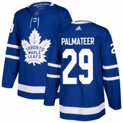 Mens Adidas Toronto Maple Leafs 29 Mike Palmateer Premier Royal Blue Home NHL Jersey  Mens Adidas Toronto Maple Leafs 29 Mike Palmateer Premier Royal Blue Home NHL Jersey