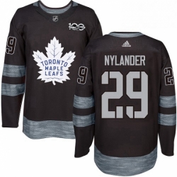 Mens Adidas Toronto Maple Leafs 29 William Nylander Authentic Black 1917 2017 100th Anniversary NHL Jersey  Mens Adidas Toronto Maple Leafs 29 William Nylander Authentic Black 1917 2017 100th Anniversary NHL Jersey